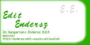 edit endersz business card